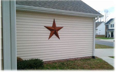 metal stars on american house